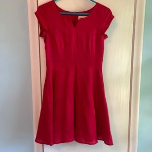 New Atelier B red, linen dress in excellent condition